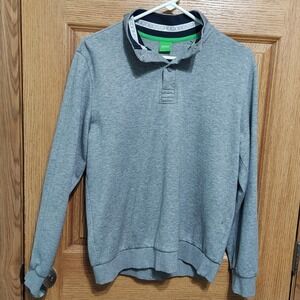 Hugo Boss Men's Green Logo‎ Crewneck Sweatshirt Size Med